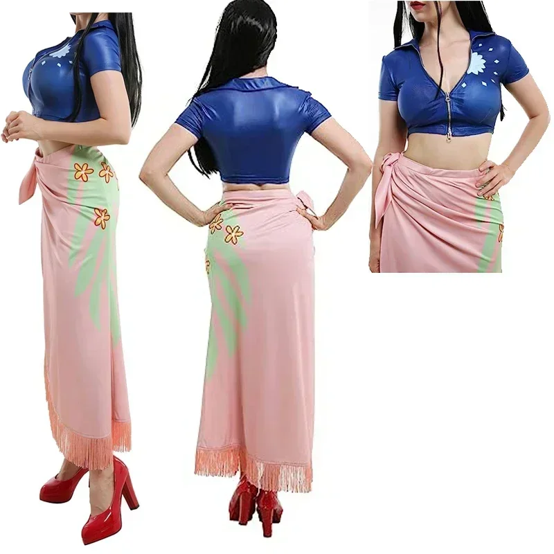 Anime Cosplay Yor - Strój Cosplay Nico Robin Sukienka Przebranie