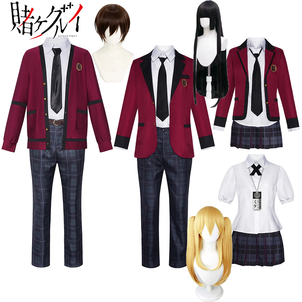 Anime Cosplay Kakegurui - Kostium Cosplay Jabami Yumeko Anime Kakegurui,