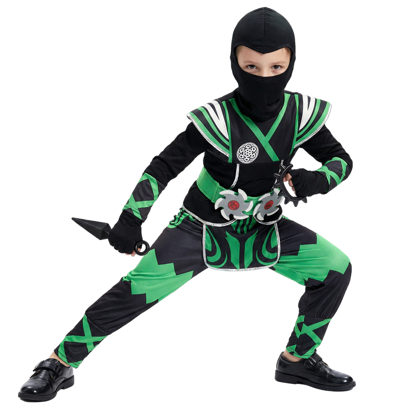 Anime Cosplay Boy - Zestaw Kostiumu Japońskiego Ninja dla Dzieci