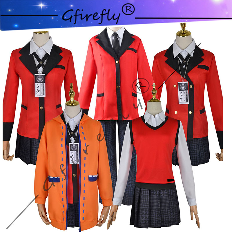 Anime Cosplay Kakegurui - Kostium Cosplay Kakegurui Jyabami Yumeko Momobami