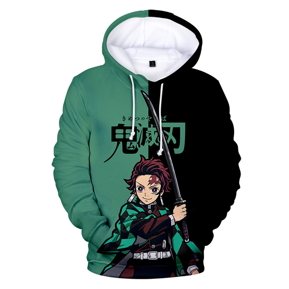 Anime Cosplay Tanjiro - Bluza z kapturem z motywem z