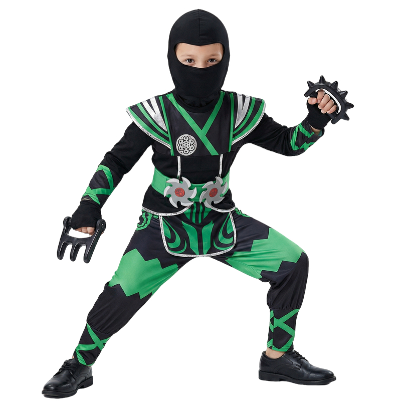 Anime Cosplay Boy - Kostium Zielonego Ninja dla Dzieci z