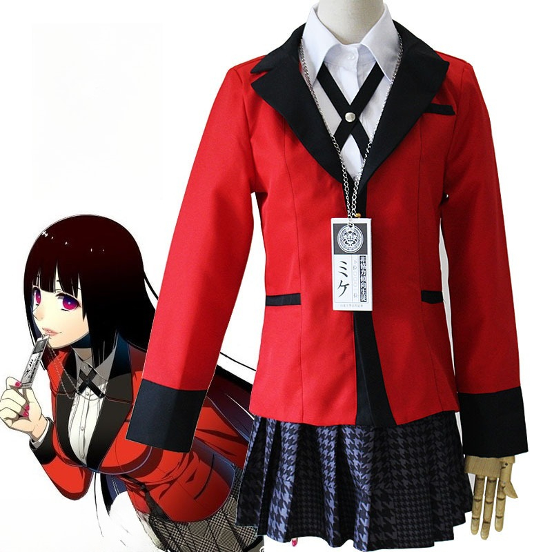 Anime Cosplay Kakegurui - Kostium cosplay Anime Kakegurui Jabami Yumeko