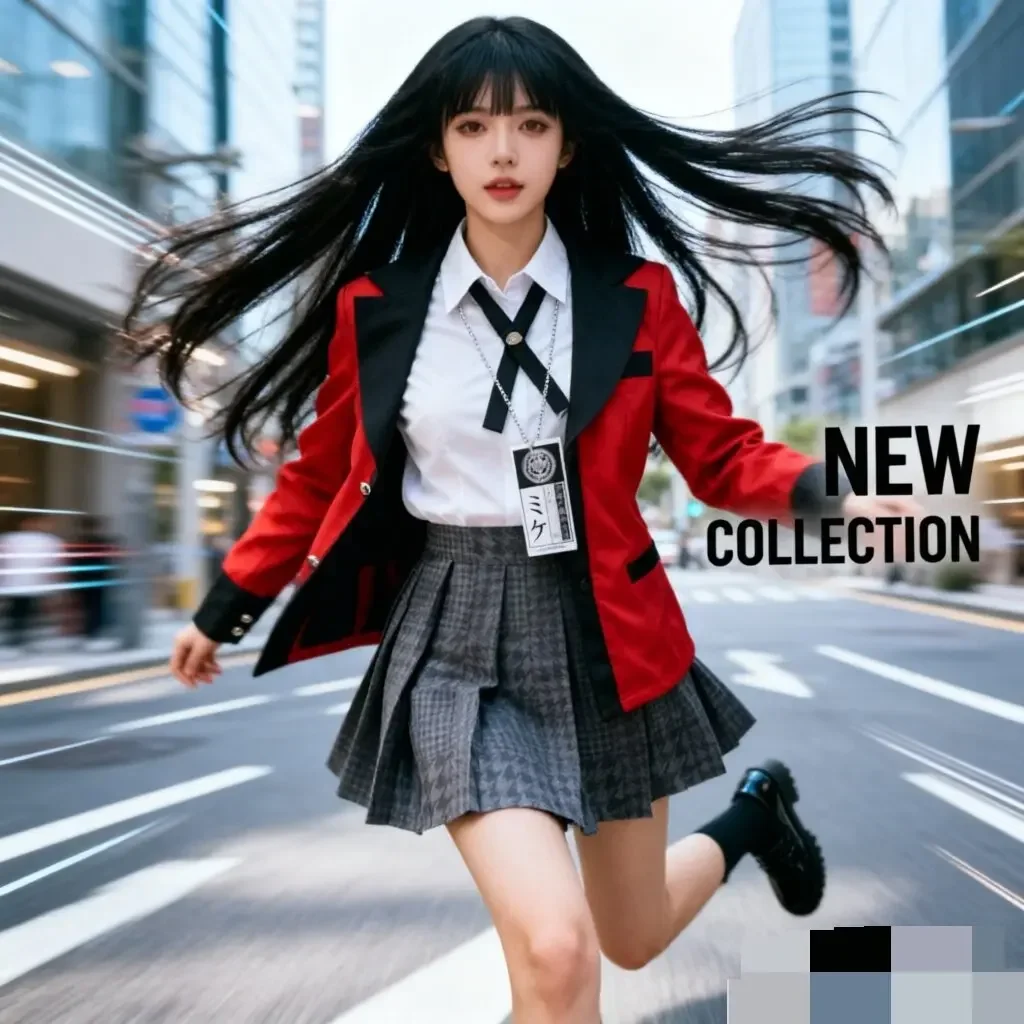 Anime Cosplay Kakegurui - Kostium Cosplay Anime Kakegurui Jabami Yumeko