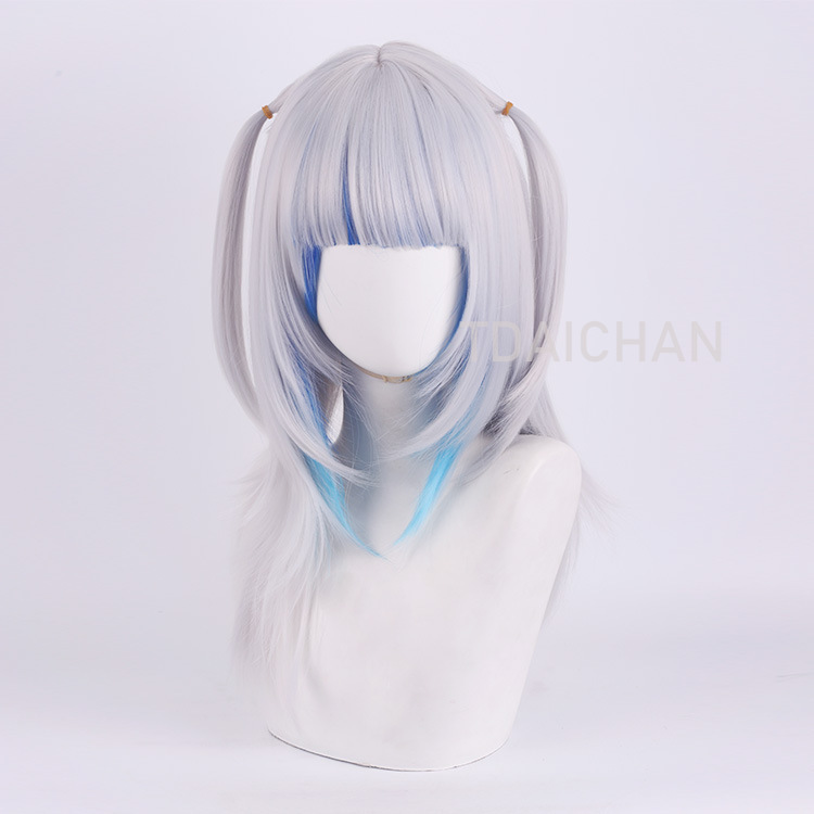 Peruka do cosplayu Gawr Gura 2 – Anime Cosplay Event 2025 recenzja i cena