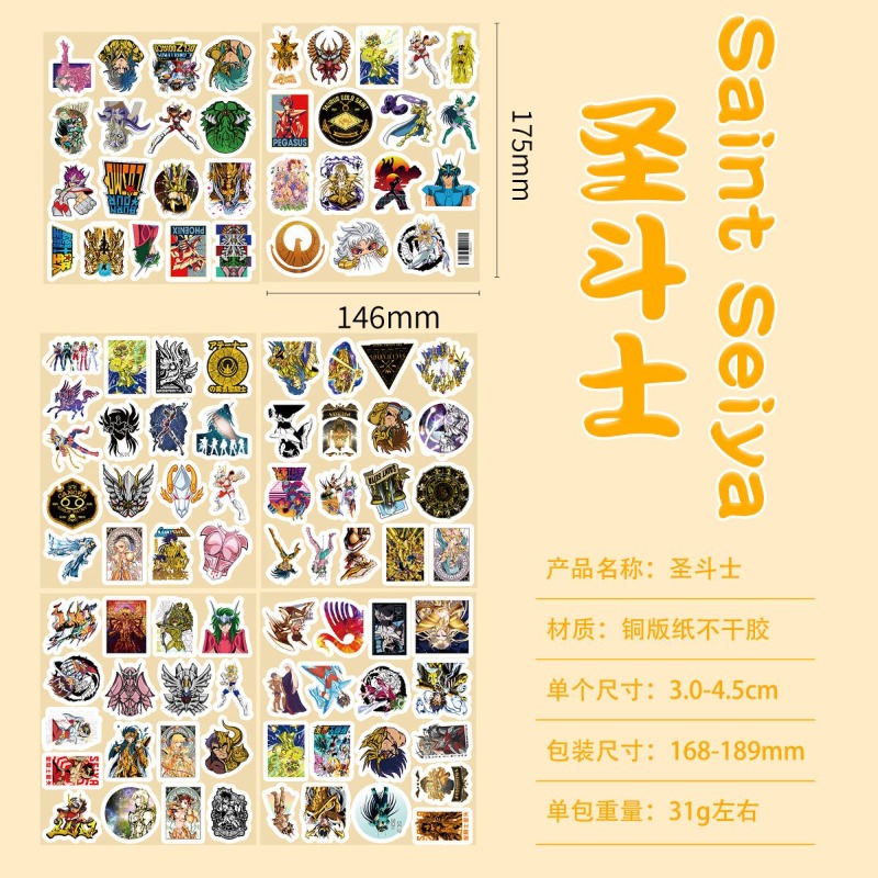 101 szt. Naklejki Anime Saint  – Anime Cosplay Characters recenzja i cena