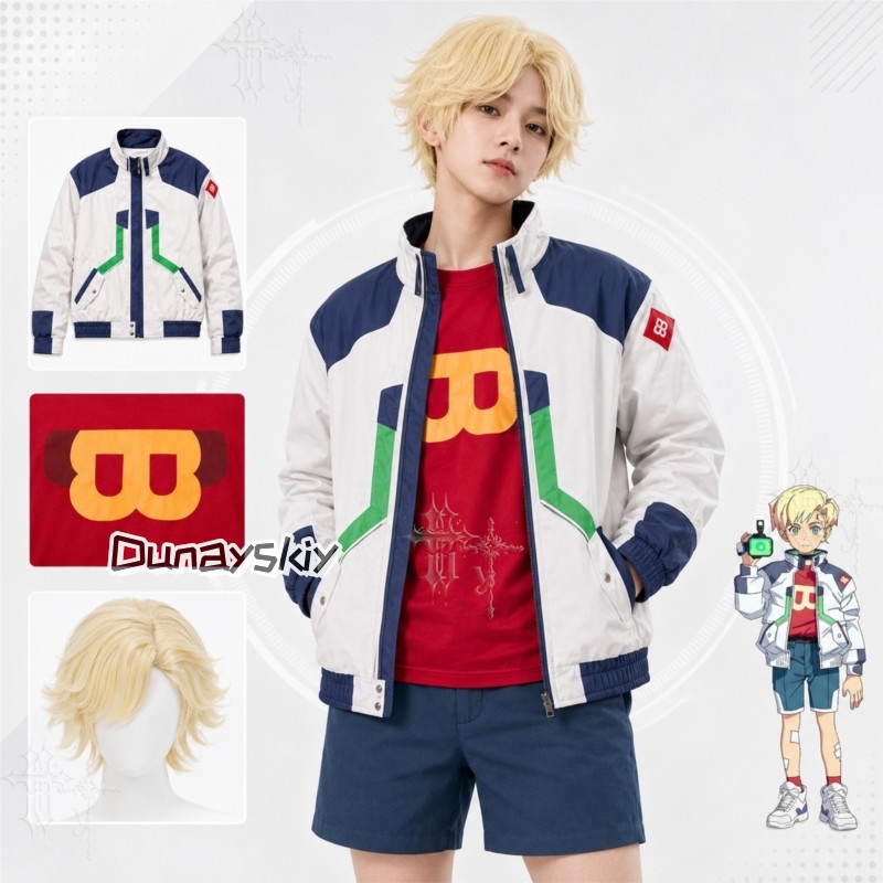 Kurtka Roman Cosplay z czerwon – Anime Cosplay Photoshoot recenzja i cena